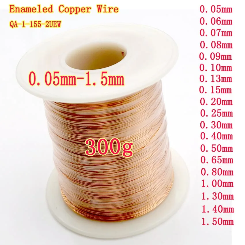 Magnético da Bobina do Fio do Ímã do Fio de Cobre Fio de Enrolamento Esmaltado do Poliuretano de 300g 0.05-1.5mm para Fazer o Cobre do Motor do Eletroímã