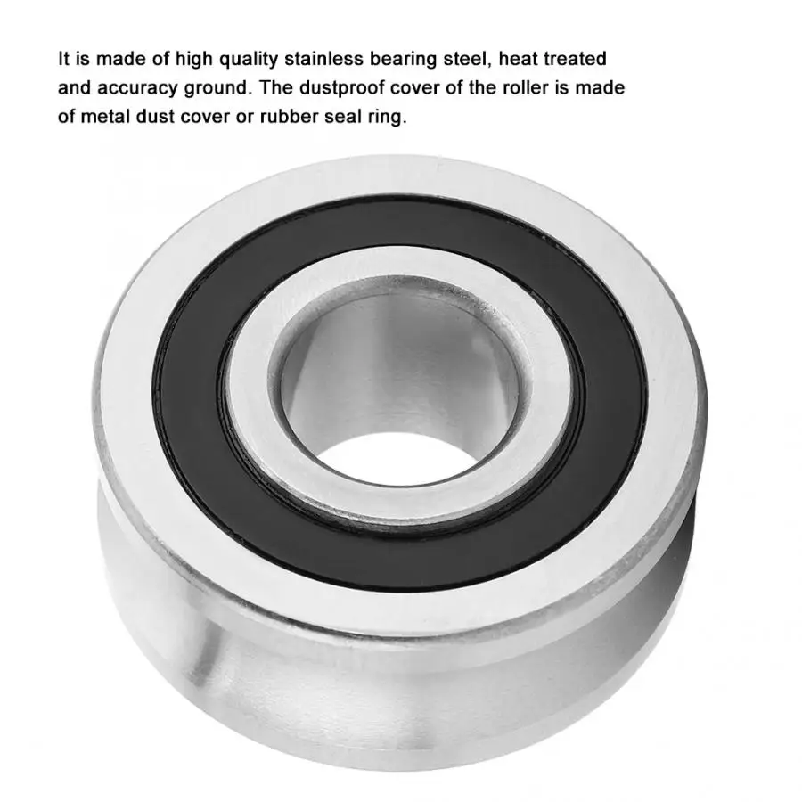 1 шт. стальной Тип канавок направляющий шкив роликового подшипника 8*24*11 мм