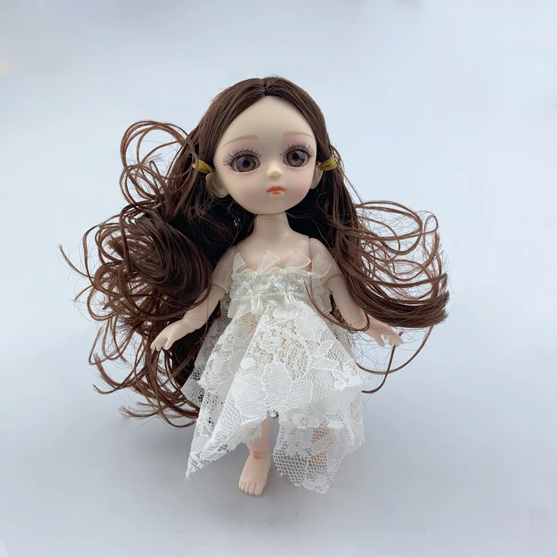 A Кукла ручной работы Bjd, одежда 1/12, оригинальная игрушка для девочек, куклы принцессы, 14 шарниров, прекрасный детский Рождественский подарок, детские игрушки для девочек - Цвет: A