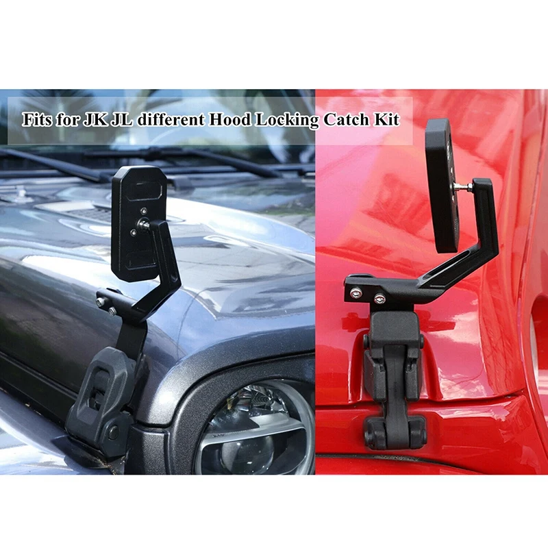 

for Jeep Wrangler 2018 2019 2020 2021 Gladiator JT 2018-2020 Wide Angle Hood Blind Spot Mirrors 360