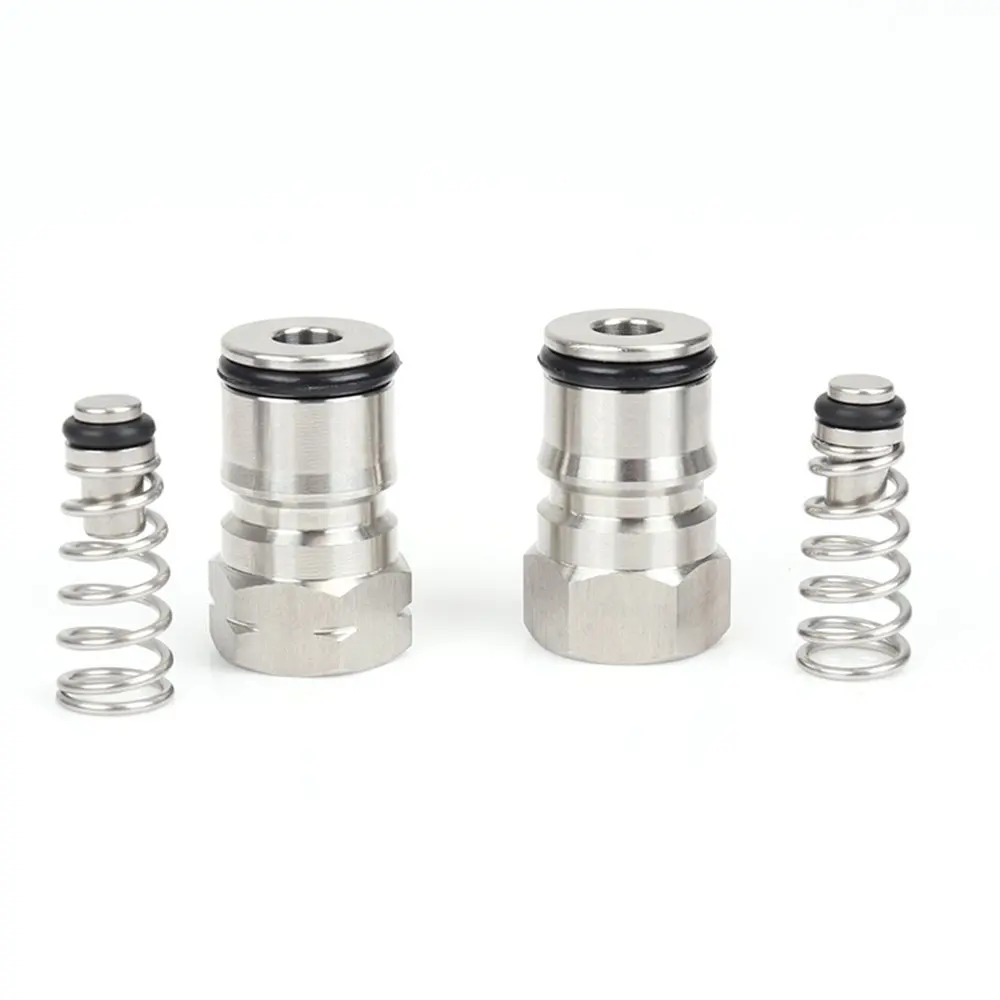 

Cornelius Type Ball Lock Keg Posts,Stainless Steel Poppets and Springs,Poppet Female Thread Gas + Liquid 19/32-18 Thread