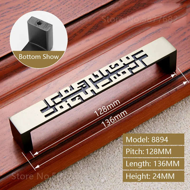 Ручка для шкафа латунный бронзовый квадратный ящик кухонная ручка инструментов |