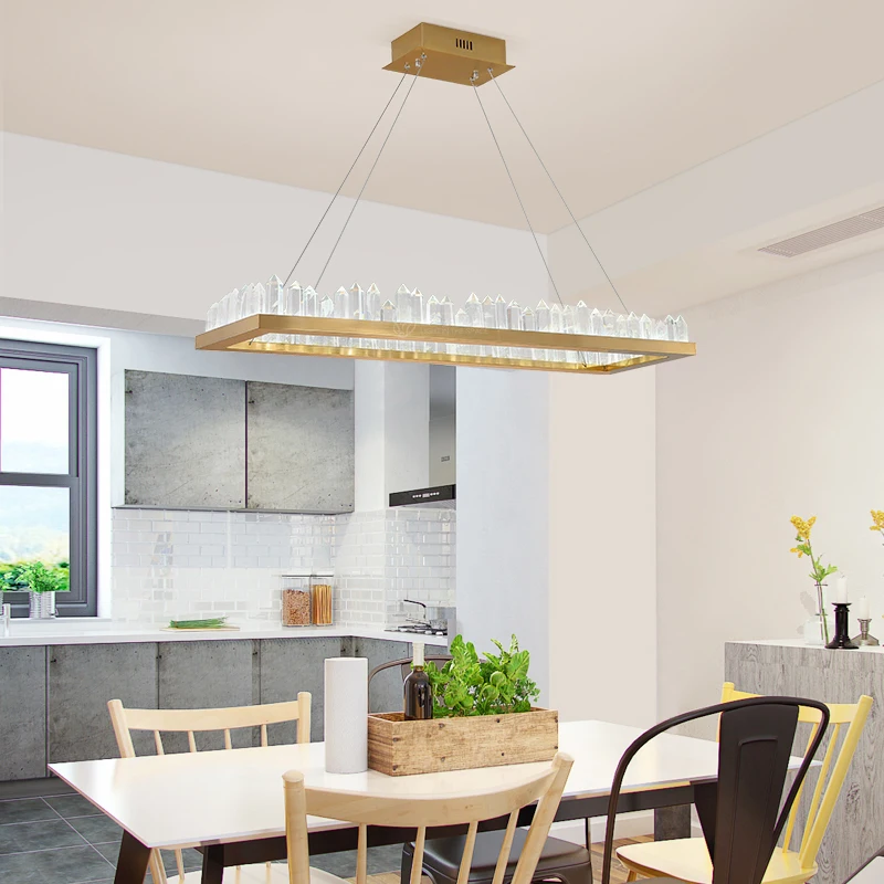 Простой светодиодный подвесной светильник для столовой кухни 120 100 см Черно белый