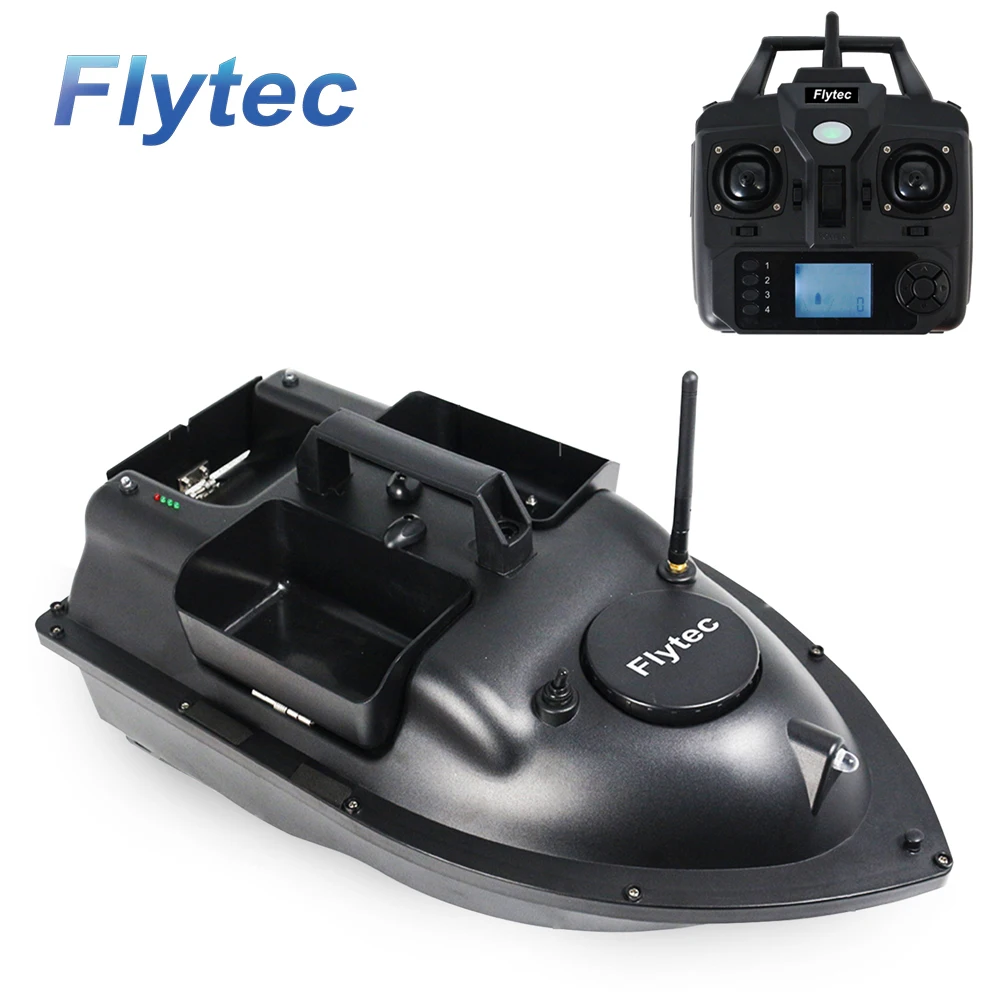 Радиоуправляемая рыболовная лодка Flytec V010 нагрузка 2 кг с GPS для рыбалки 500 м