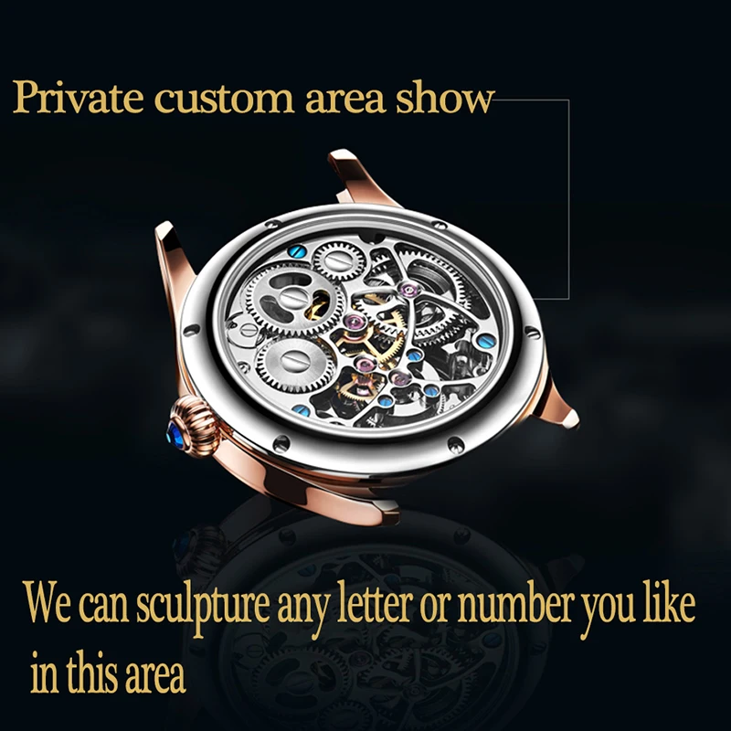 

AESOP Relogio Masculino Tourbillon Mechanical Watch Sapphire Mens Watches Top Brand Luxury Rhinestone Clock Watch For Men
