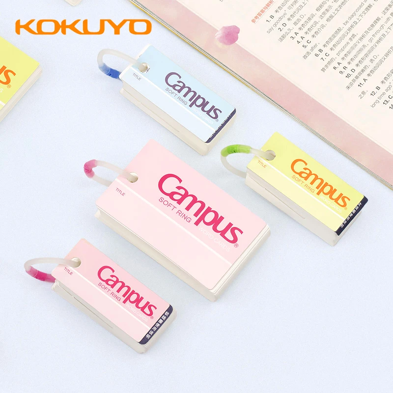 

1 Pcs Japanese KOKUYO Campus Loose-leaf Mini Notebook English Word Book Portable Buckle Easy To Tear Blank Page Notebook