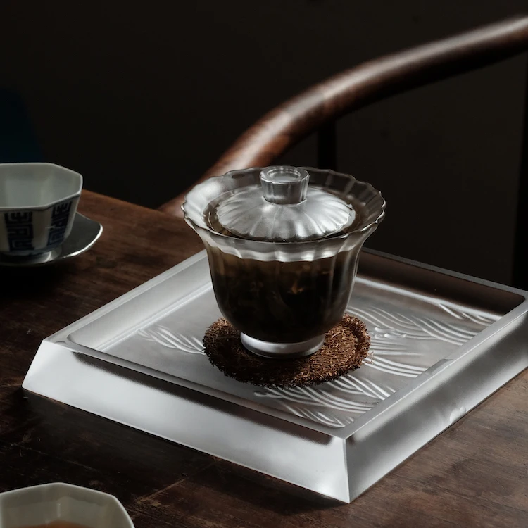 Juego de t&eacute; de colores para el verano, set de cuatro piezas de t&eacute; de kung fu, esmalte manual-0