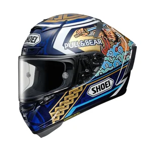 Мотоциклетный шлем на все лицо X14 Marquez Motegi 3 lucky cat противотуманный козырек для езды