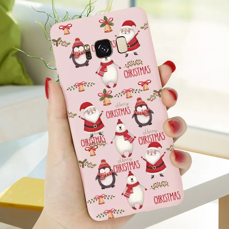 Рождественский подарок чехол из ТПУ для Samsung A50 A40 A30 A20 A10 A70 J4 J6 Plus 2018 A5 2017 A8 A7