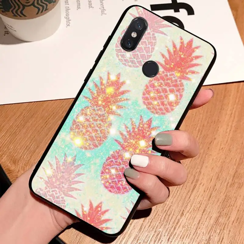 

pineapple bling fashion mobile Phone Case For Xiaomi Redmi note 7 8 9 t k30 max3 9 s 10 pro lite