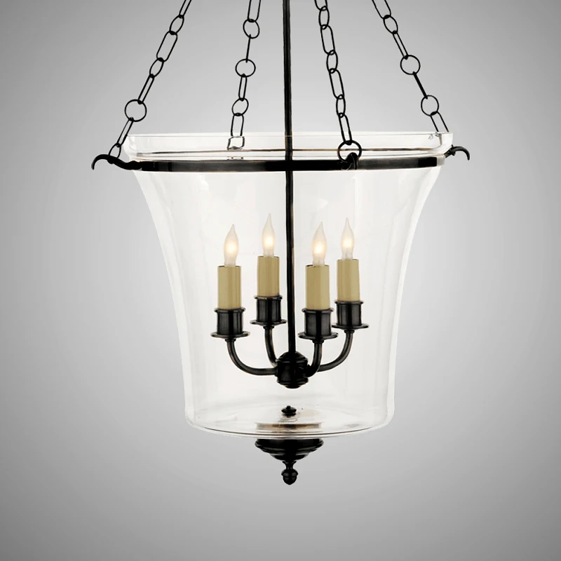 Простой американский стиль гостиной в форме колокольчика медная стеклянная