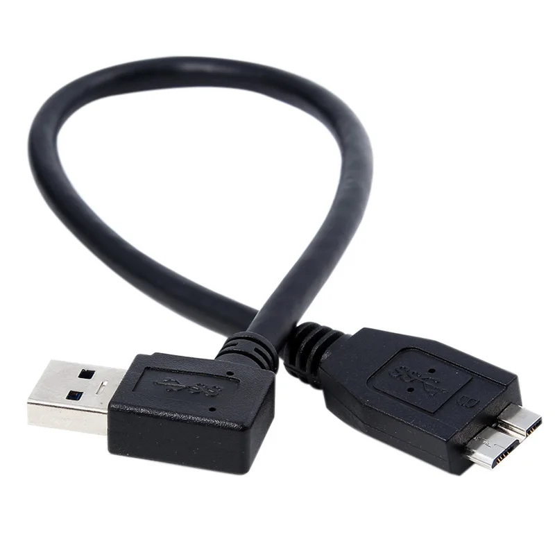 30 см USB 3 0 кабель прямой угол A штекер к Micro B разъем адаптера |