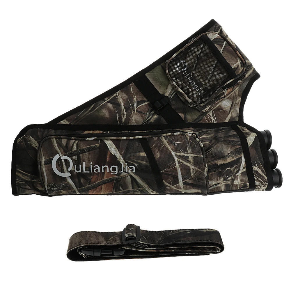 Премиум три трубы стрельба из лука стрела Хип колчан держатель сумка с
