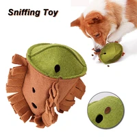 fleece dog sniffing toys puzzle training toy for small medium dogs cute nuts shape leaking puppy accessories soft pet products