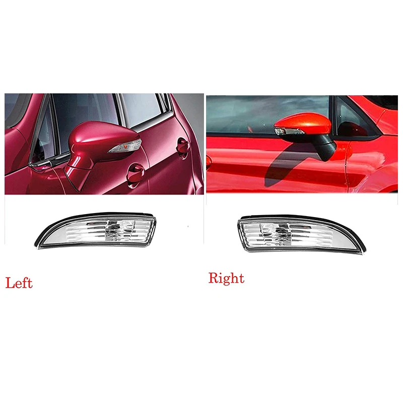 

Автомобильное зеркало заднего вида сигнала поворота светильник s двери боковое зеркало крышка индикатора светильник корпус ретранслятора для форд фиеста Mk8 2008-2016 без лампы