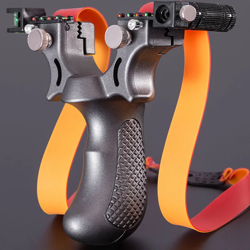 Новая смола Рогатка мощная катапульта Лазерная прицеливания точка с резиновой