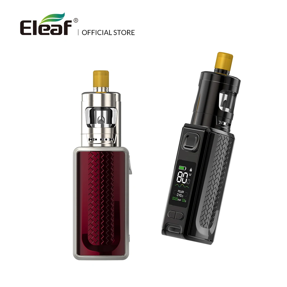 

Original Eleaf iStick S80 Kit 80W 1800mAh with GZeno Tank GZ 1.2ohm Coil Electronic cigarette VS istick pico istick kiya
