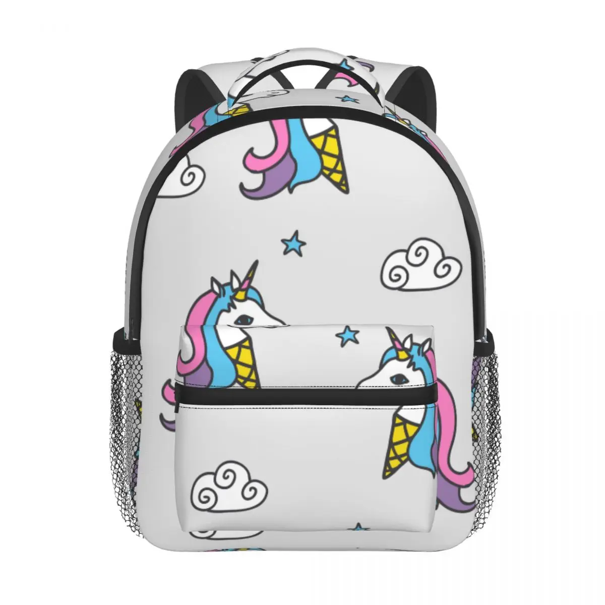 Ice Cream Unicorns Clouds And Stars Kids Backpack Toddler School Bag Kindergarten Mochila for Boys Girls 2-5 Years