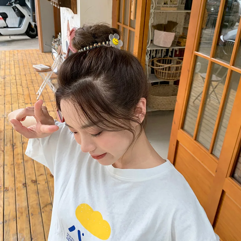 Женская резинка для волос со спиралью в виде подсолнуха | Украшения и аксессуары