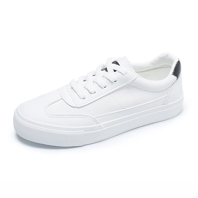 Женская Повседневная обувь на плоской подошве женские дышащие белые кроссовки