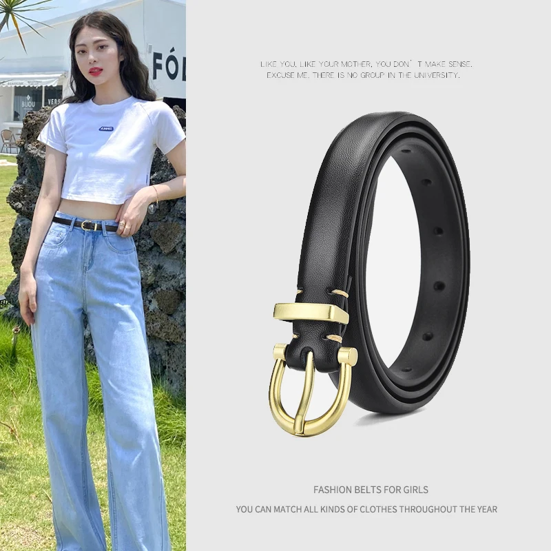 

Women Belt PU Leather Ladies Thin Retro Belts Fashion Luxury Brand High Quality Female Jeans Windbreaker Waistband