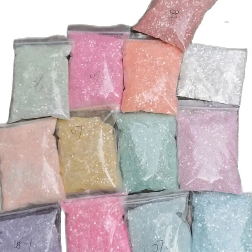 

50g (by weight) White Chunky Holographic Mix, Chunky Glitter Mix Chunky White Flash Nail Art Glitter White Holo Glitter Nail