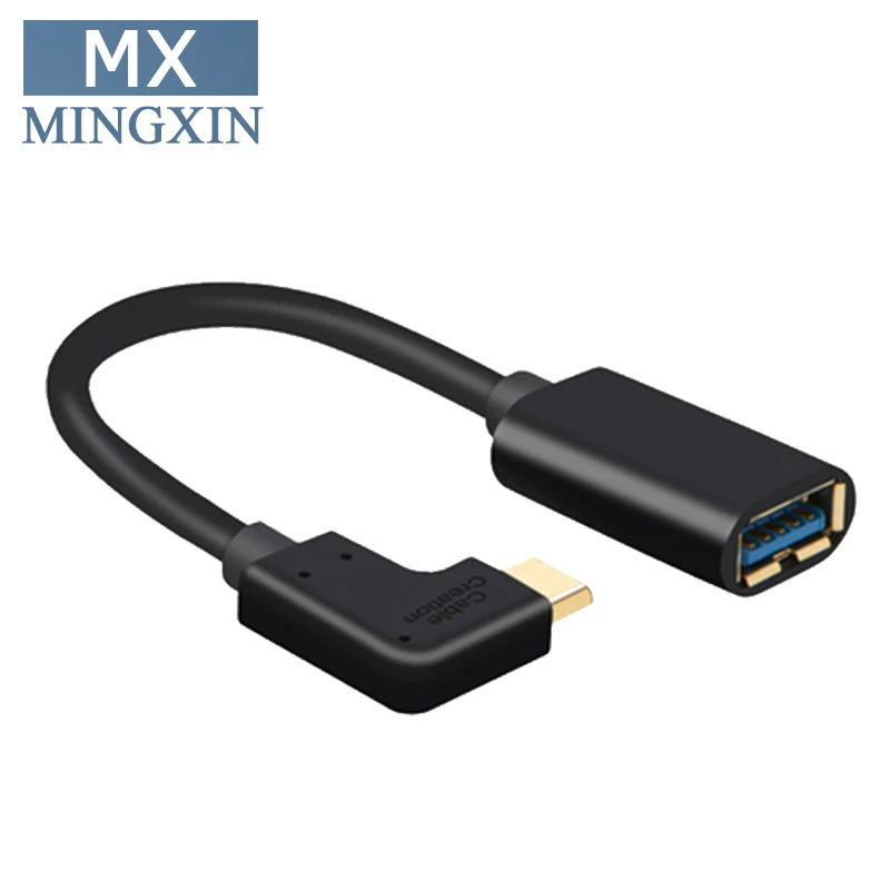 USB-C к адаптеру USB 3 0 90 градусов C папа Женский OTG кабель адаптер совместимый с MacBook Pro