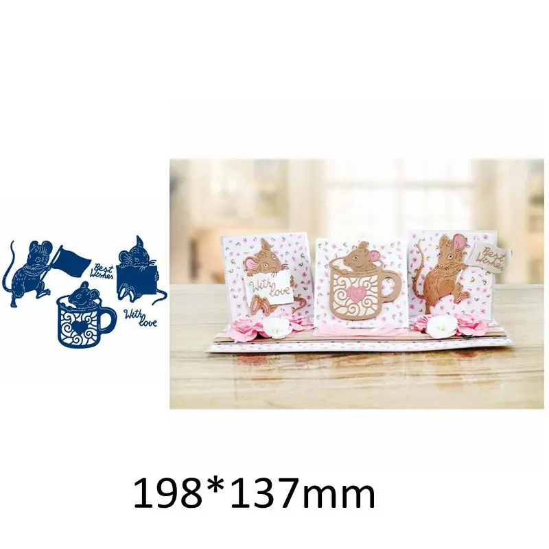 Милые ботинки с изображением слона и собаки в виде мыши цветов Металлические