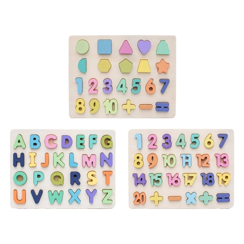

Набор деревянных пазлов с цифрами, Обучающие Настольные игрушки для дошкольного возраста для детей младшего возраста
