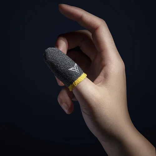Yellow 2 Pairs Flydigi ОСА щупы 2 пальца рукав пот-доказательство палец крышка мобильный телефон планшет PUBG игры сенсорный экран большой палец - Цвет: Yellow 2 Pairs