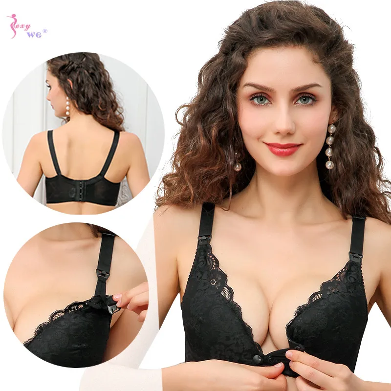 Бюстгальтер SEXYWG для кормящих женщин хлопковый лифчик сна с передней пряжкой