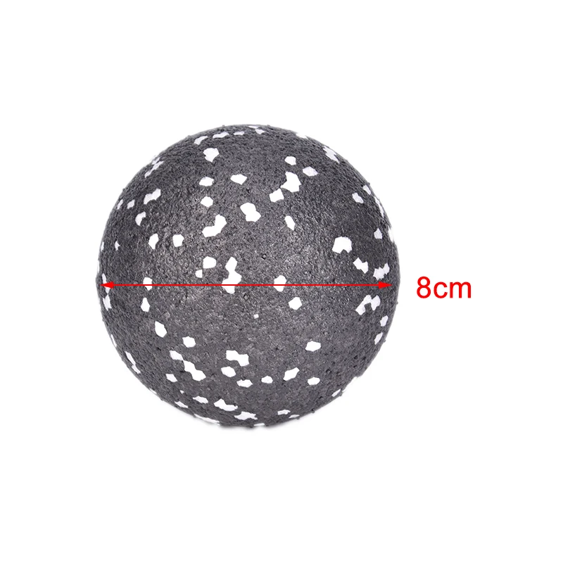 

8CM High Density EPP Massage Ball Lightweight Black Fitness Training Massage Ball Body Yoga Sport Exercise