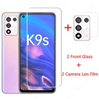 for glass oppo k9s tempered glass for oppo k9s phone screen protector camera len film clear full glue glass for oppo k9s