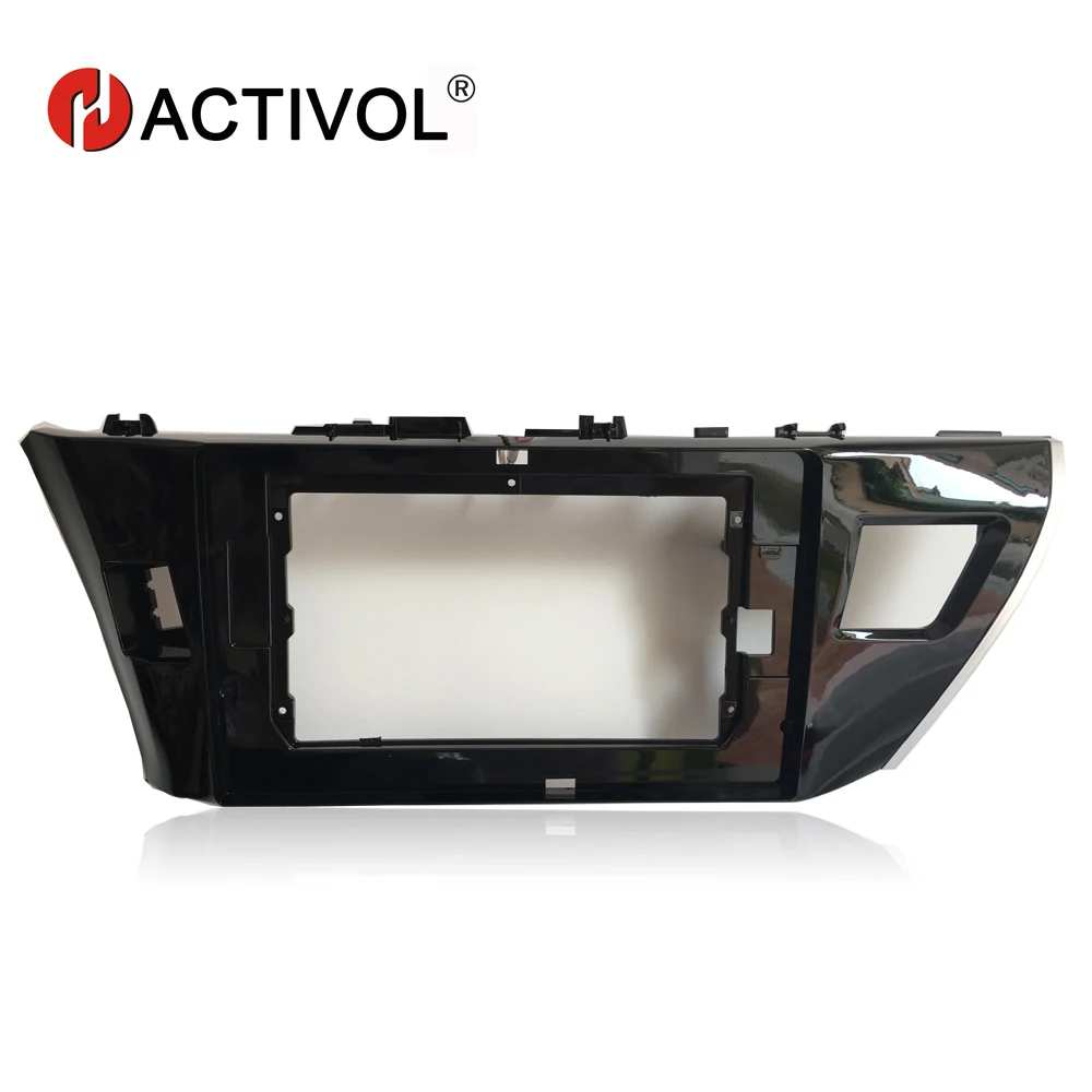 

HACTIVOL 2 Din Car Radio face plate Frame for Toyota corolla 2014 Car DVD Player GPS NAVI panel dash mount kit car accessories