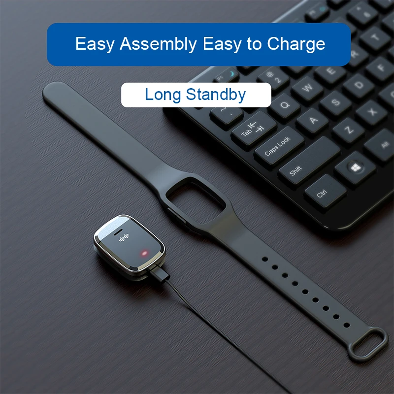 

3 In 1 New LED Display Watch IPX3 Waterproof USB Ultrasonic Anti Mosquito Wrist Bracelet Body Temperature Detection Outdoor Tool