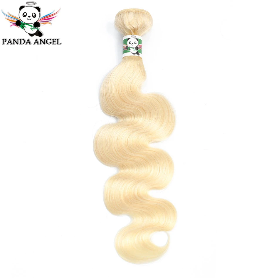 Объемная волна с пандой 613 блонд пряди индийские волосы Remy для наращивания 1 шт.