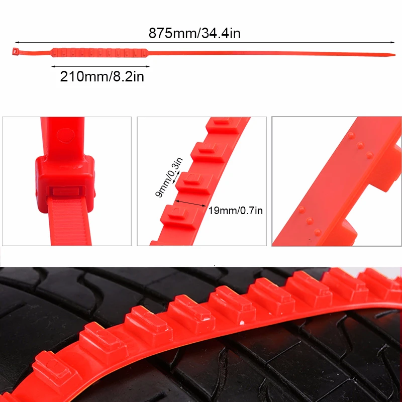 10 шт. автомобильная зимняя шина цепи противоскольжения на колеса