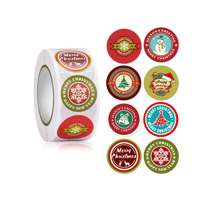 

Christmas Gift Stickers Thank You Gift Tags for Sealing 500 PCS 1 Inch