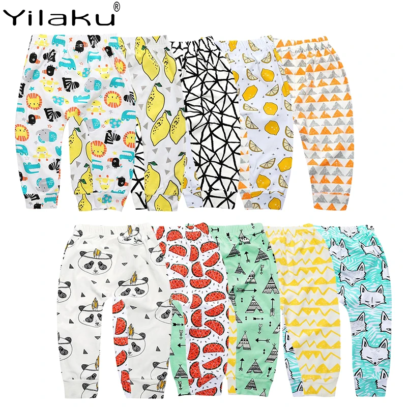 Yilaku/длинные штаны для маленьких девочек Штаны унисекс малышей укороченные