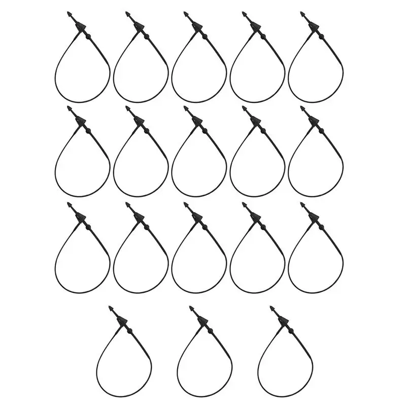 

1 Set Plastic Tag Fasteners Price Tags Fasteners Black Hanging Tags Security Loops