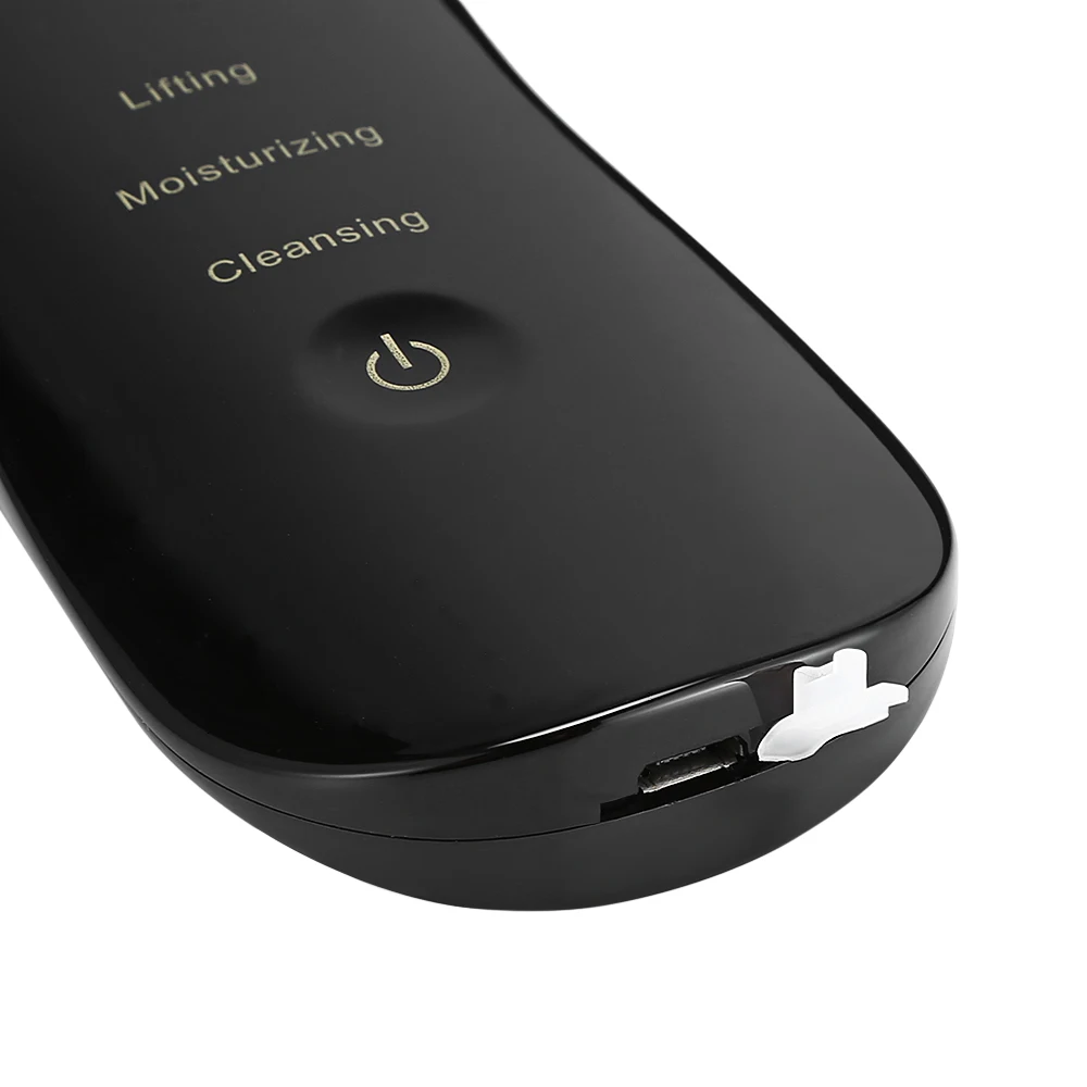 

Rechargeable Ultrasonic Face Skin Scrubber Facial Cleaner Peeling Vibration Blackhead Removal Exfoliating Pore Cleaner Tools