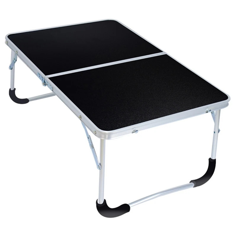 

Portable Folding Table Multifunctional Folding Table Portable Picnic Rack Laptop Table for Outdoor Camping,Black