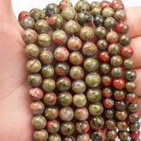 natural stone beads 8mm unakite stone loose beads for diy jewelry making bracelet necklace amulet accessories women present