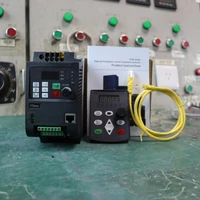 0 75kw1 5kw2 2kw vfd input 220v 1ph to output 380v 3ph variable frequency inverter for motor speed control