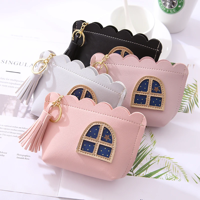 Новая Модная креативная женская кожаная маленькая мини кошелек на молнии с