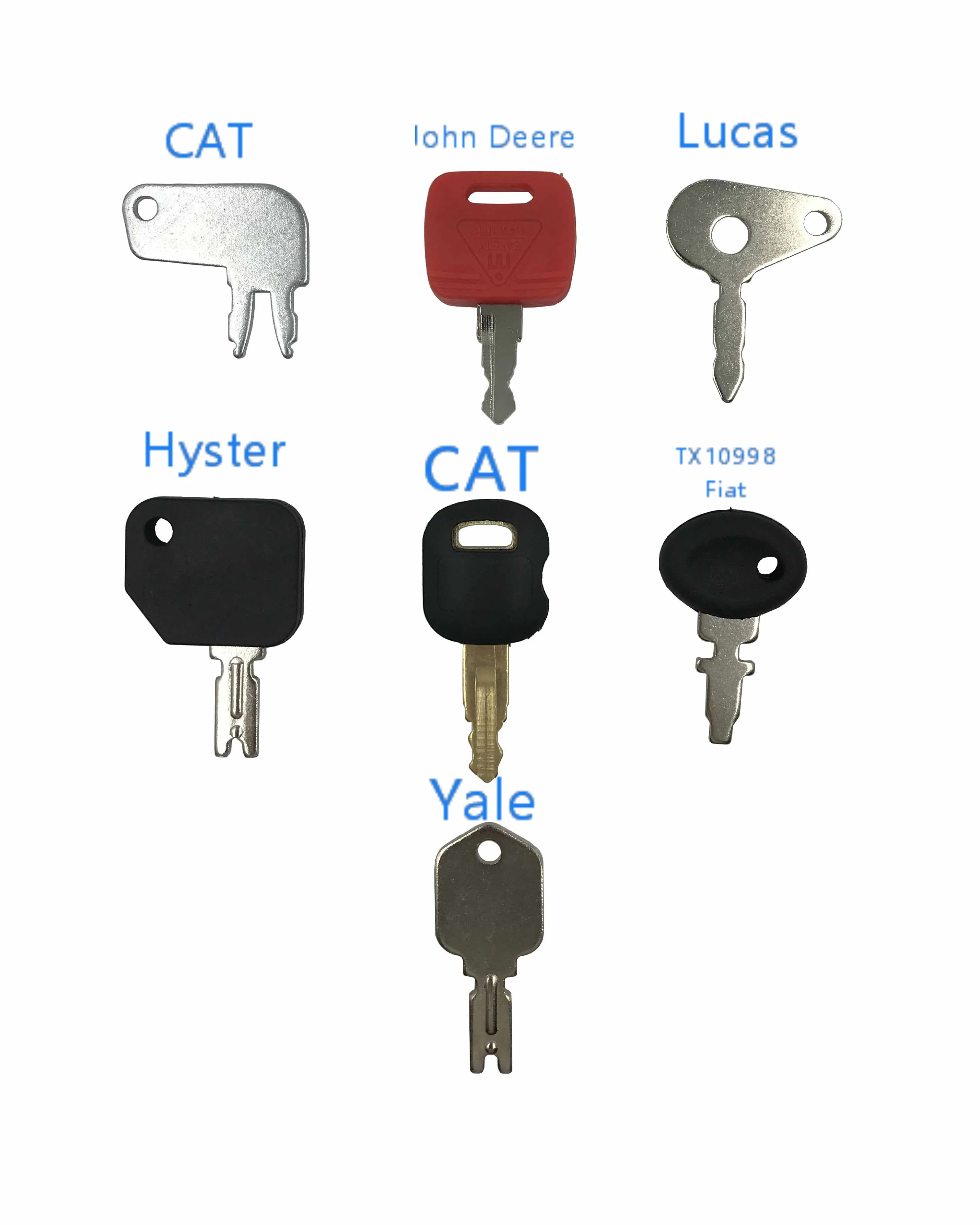 Набор ключей зажигания 7X 1430 5P8500 T250 8H5306 RE183935 TX10998 186304