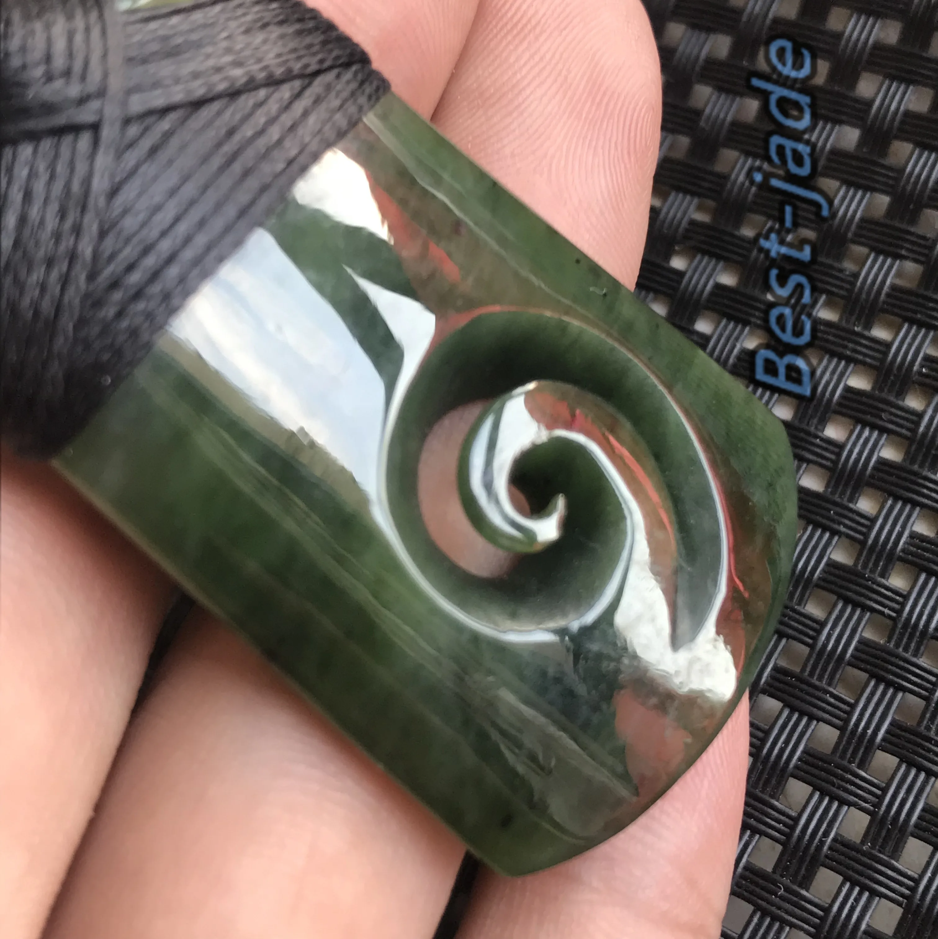 Винтажный топор с крючком Натуральная Зеленая подвеска нефритом маори NZ POUNAMU