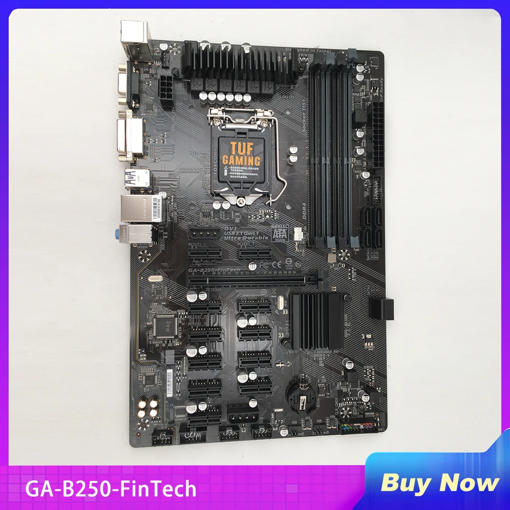 

Оригинальная материнская плата для GIGABYTE GA Φ Desktop 12PCI-E DDR4 BTC PRO B250M B250 Socket LGA 1151