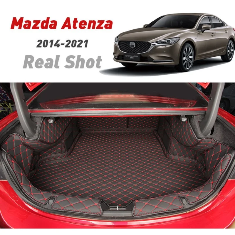

Пользовательские коврик для багажника автомобиля для Mazda Atenza 2021 2020 2019 2018 2017 2016 2015 2014 год 5 комплектующие для мебели для сидения автомобиля Ко...