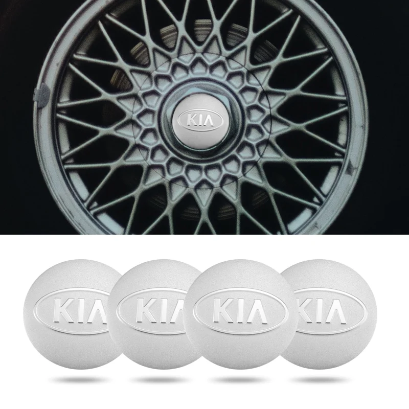 4Pcs 56mm Car Wheel Hub Cap Metal Emblem Stickers Accessories For KIA Ceed Sportage Rio K5 Optima Cerato Proceed Venga Sedona | Автомобили